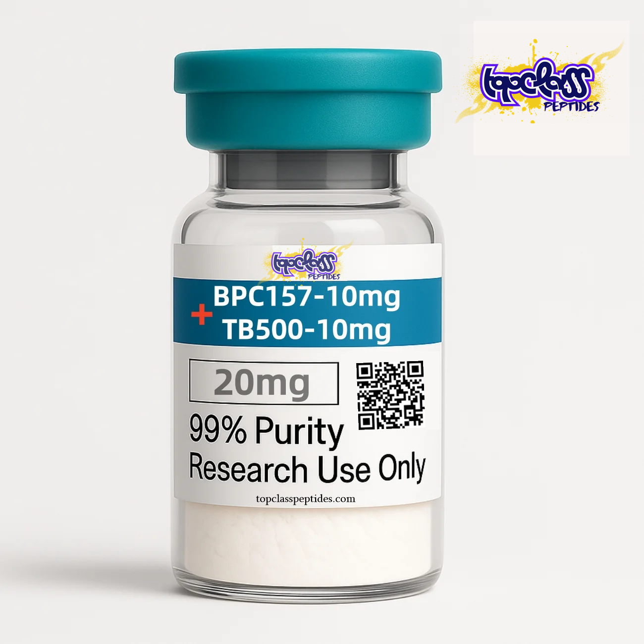 BPC-157 + TB-500 - (10 mg + 10 mg Blend)