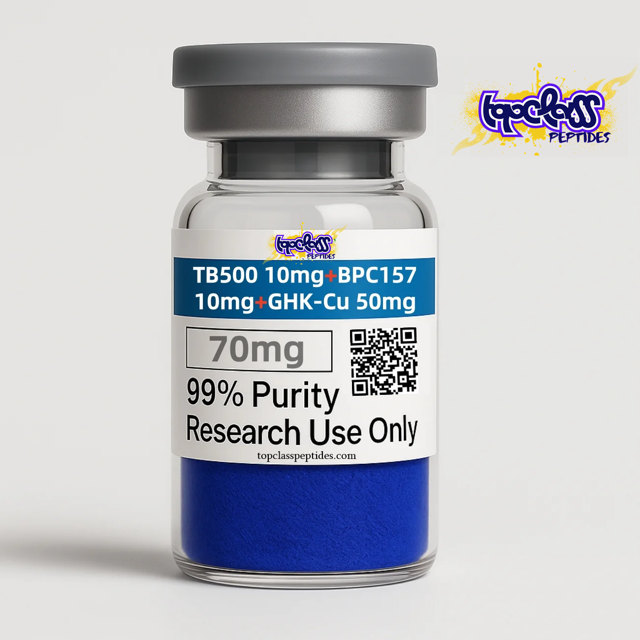Glow Peptide - Blend(TB-500 10mg + BPC-157 10mg + GHK-Cu 50mg)