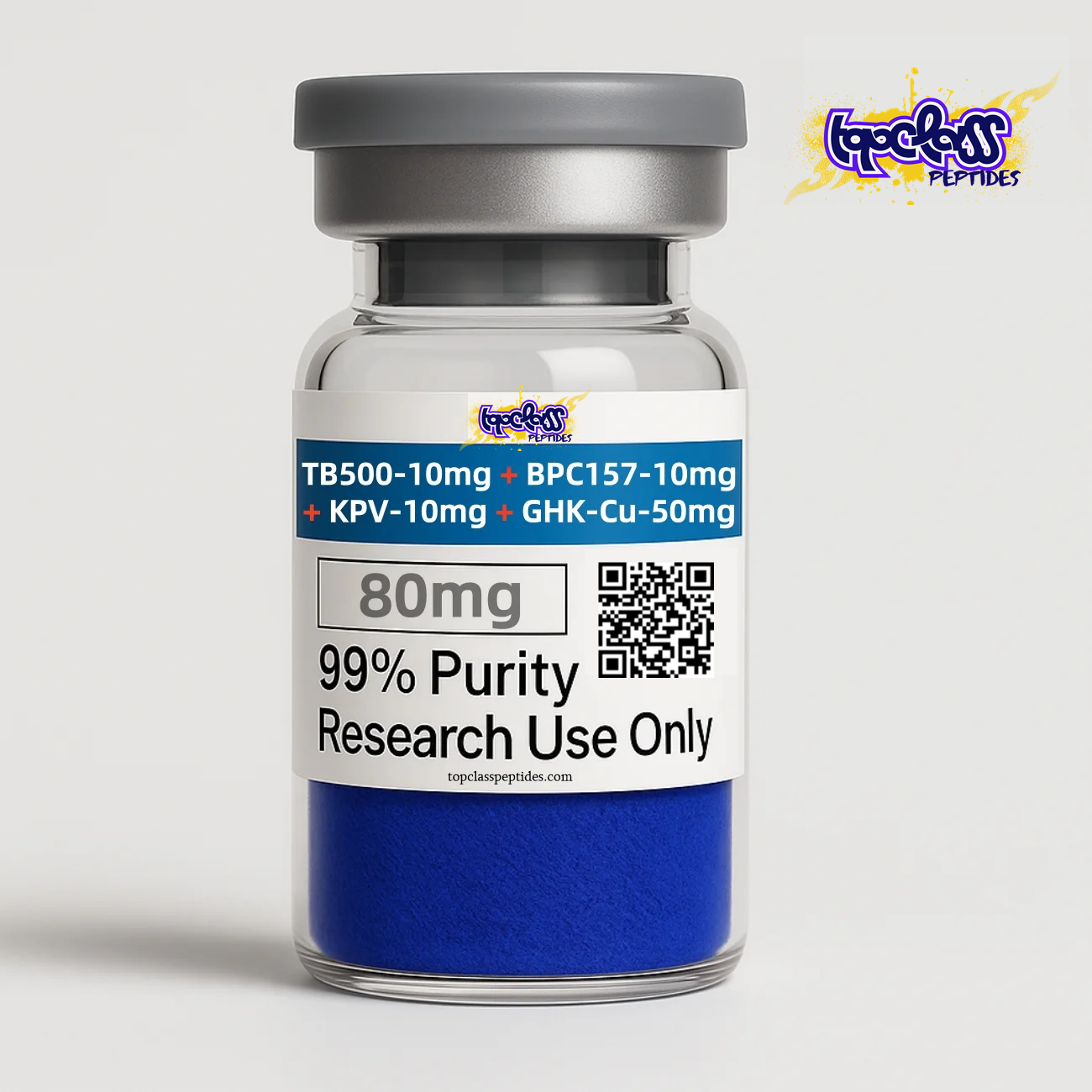 Klow (TB-500 10 mg + BPC-157 10 mg + KPV 10 mg + GHK-Cu 50 mg)